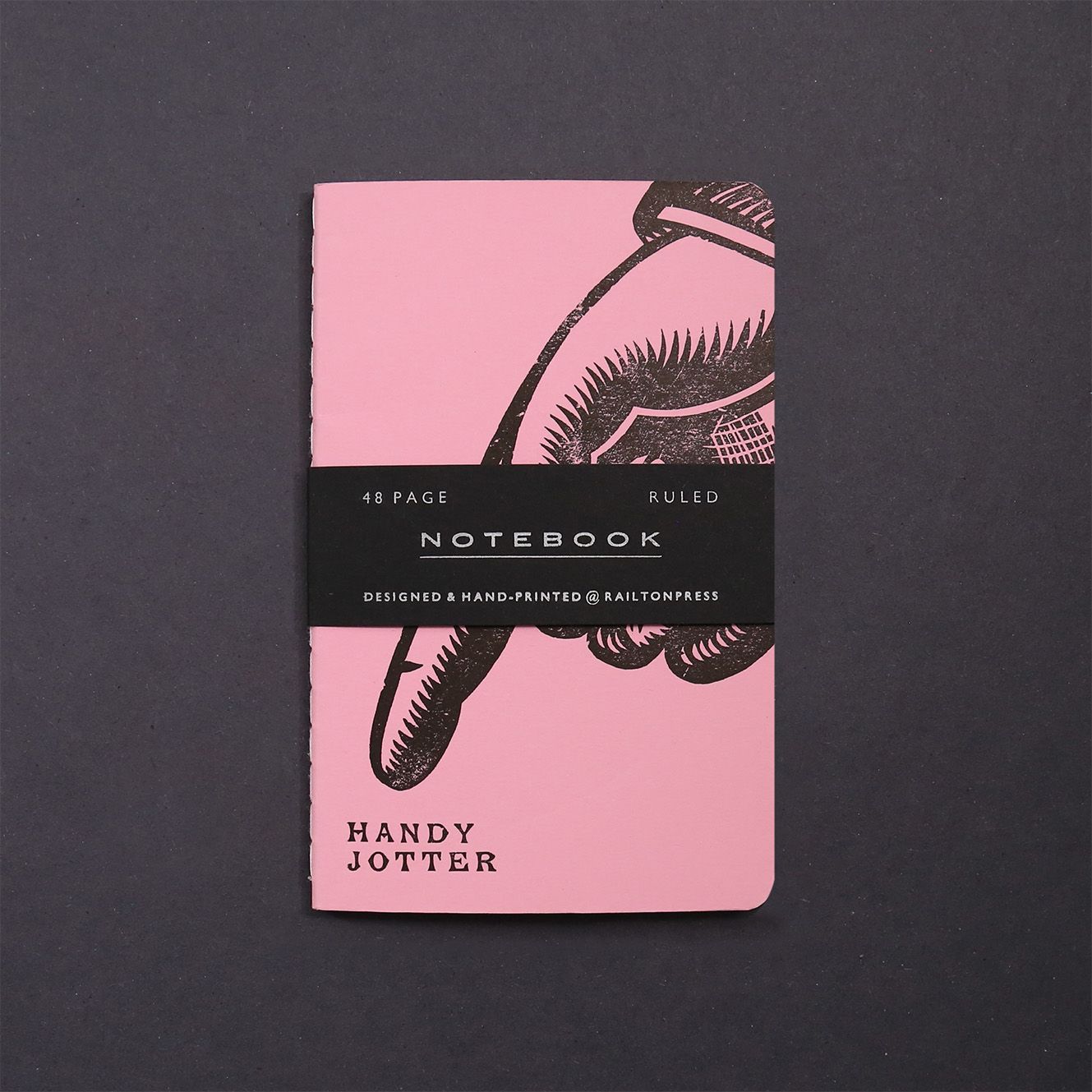 Ruled 'Handy' Jotter - Pastel Pink