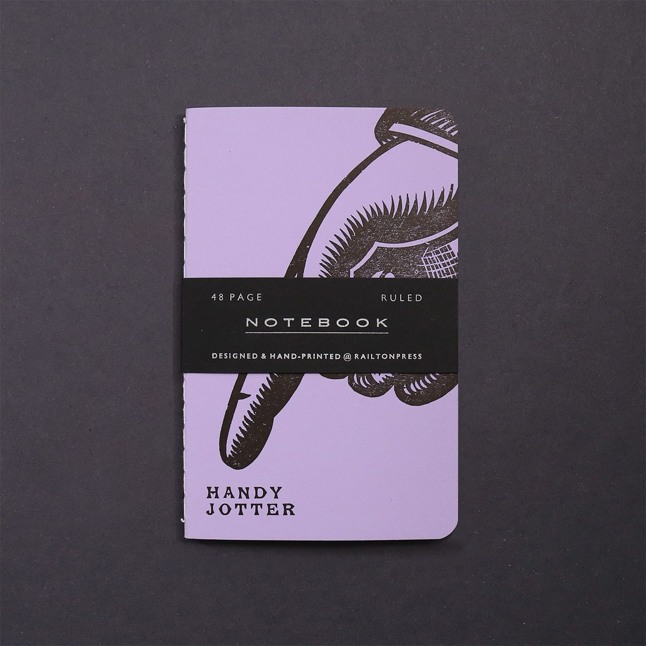Ruled 'Handy' Jotter - Pastel Lilac