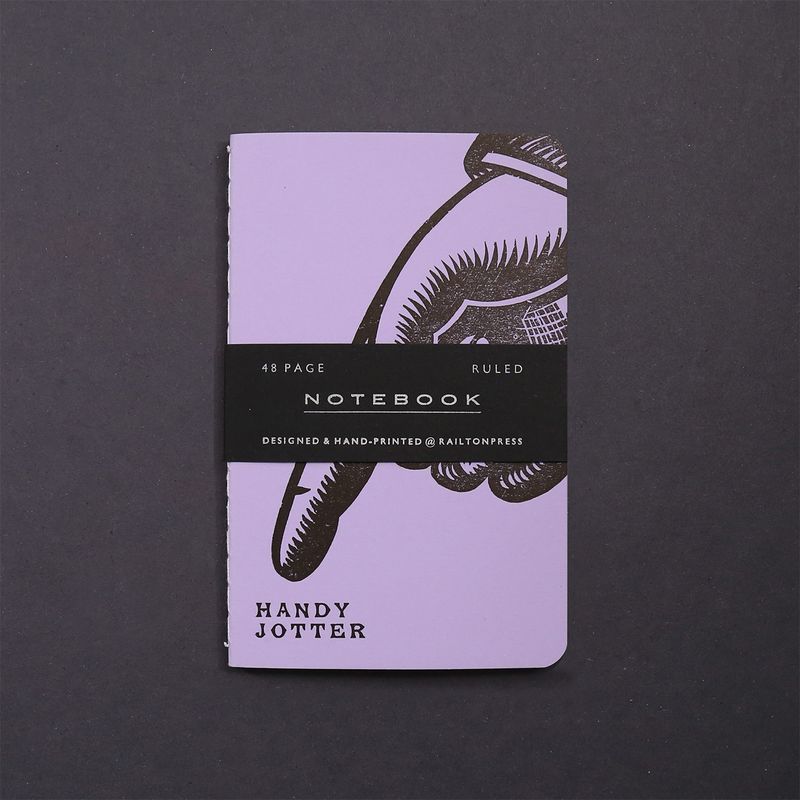 Ruled 'Handy' Jotter - Pastel Lilac