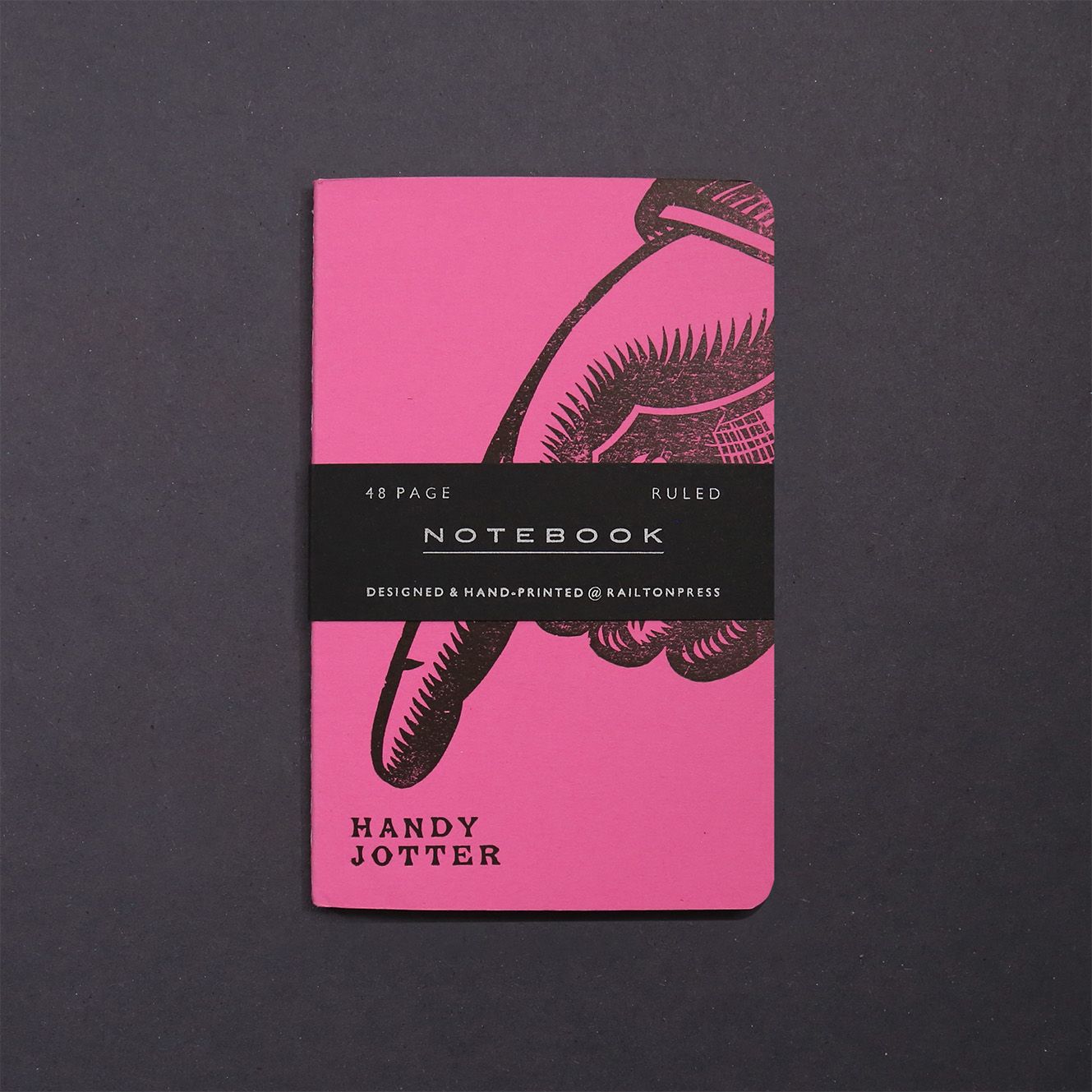 Ruled 'Handy' Jotter - Pink
