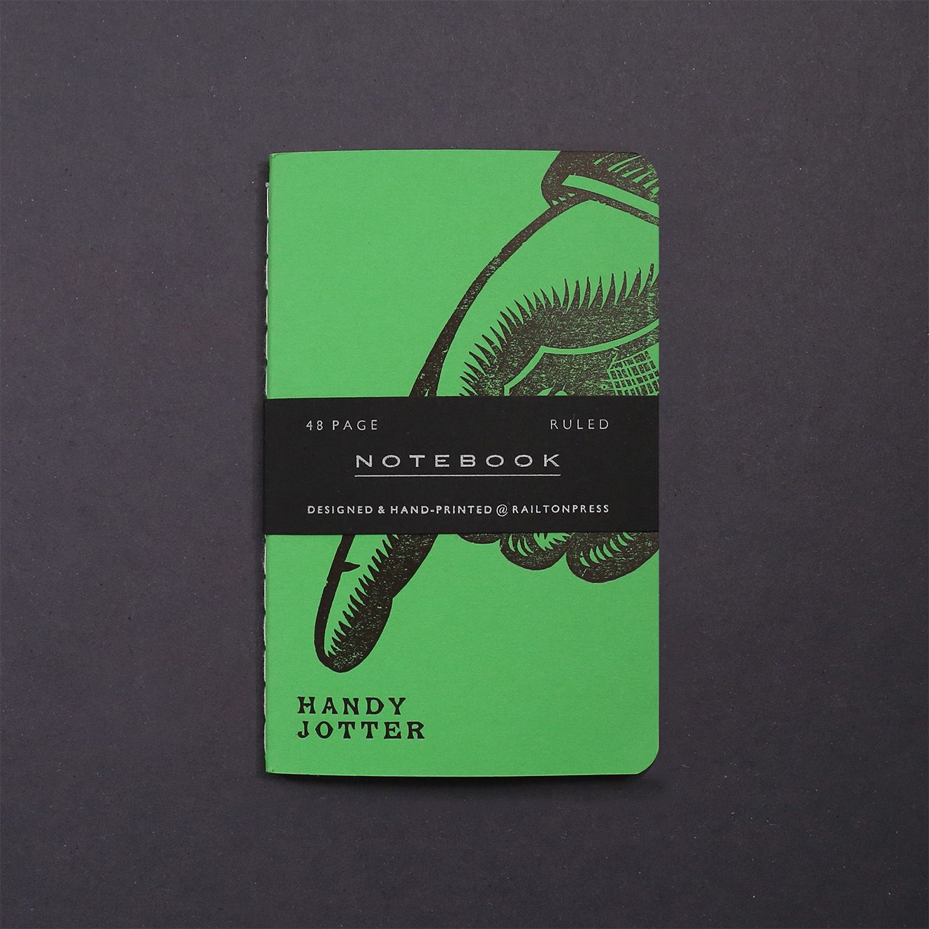 Ruled 'Handy' Jotter - Green