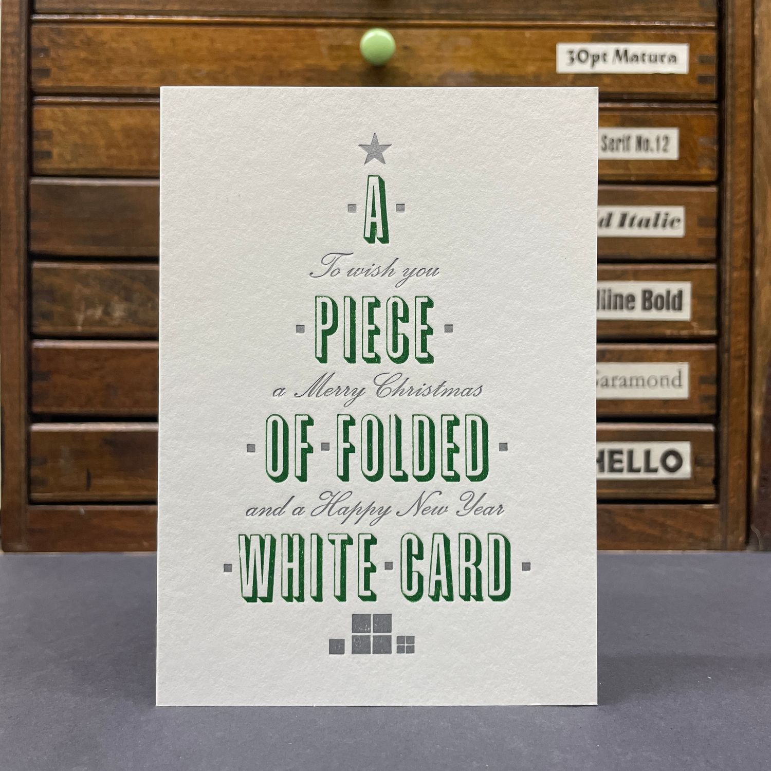 White Christmas Card