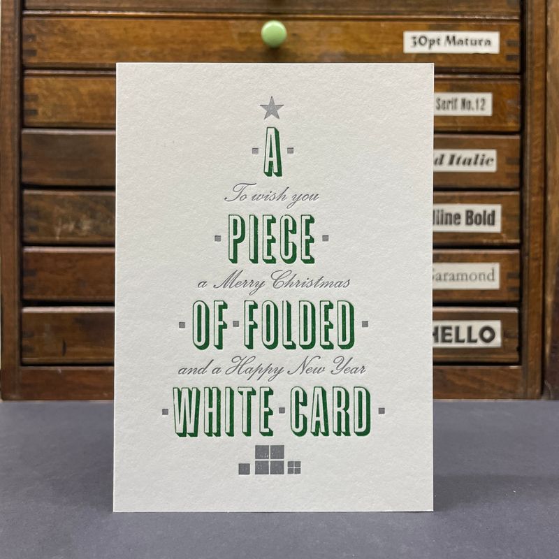 White Christmas Card