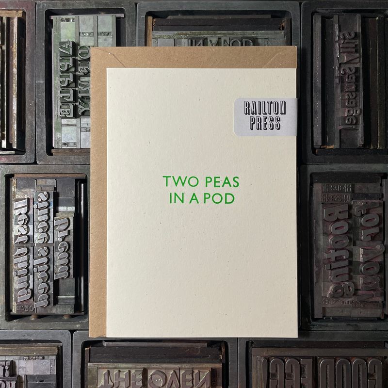 'Two Peas' Card