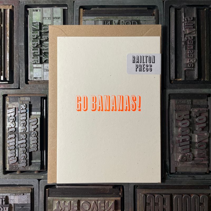 'Go Bananas' Card