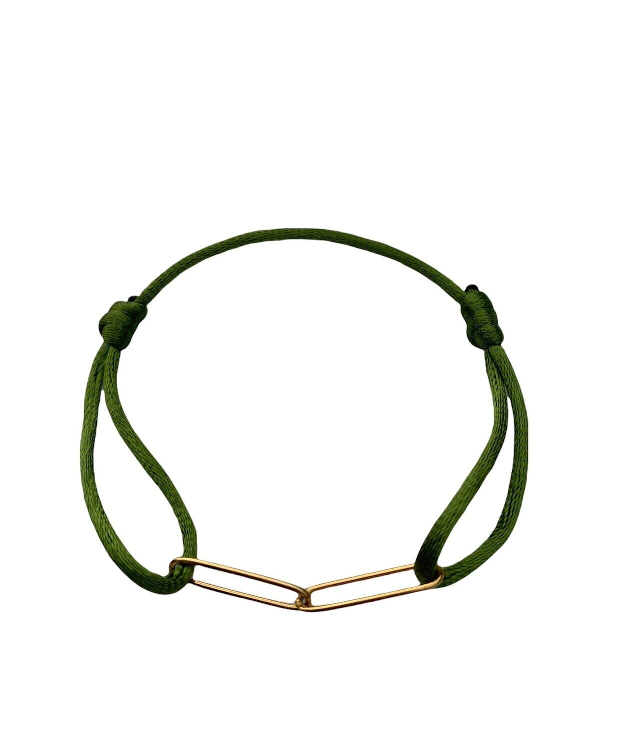 Large chain satin bracelet