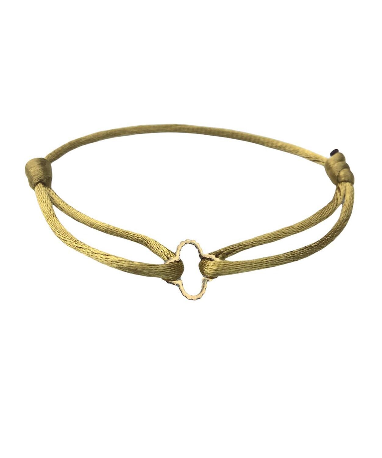 Flower satin bracelet