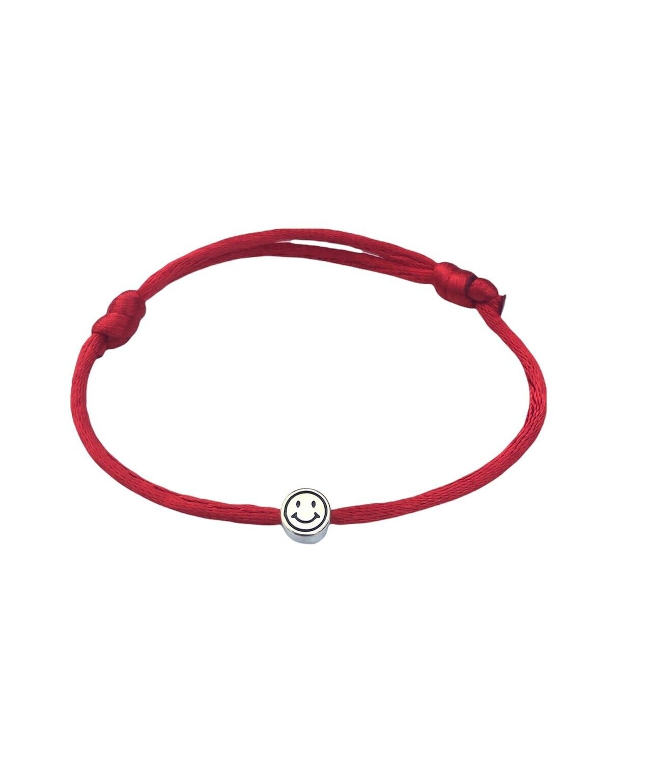 Smiley satin bracelet