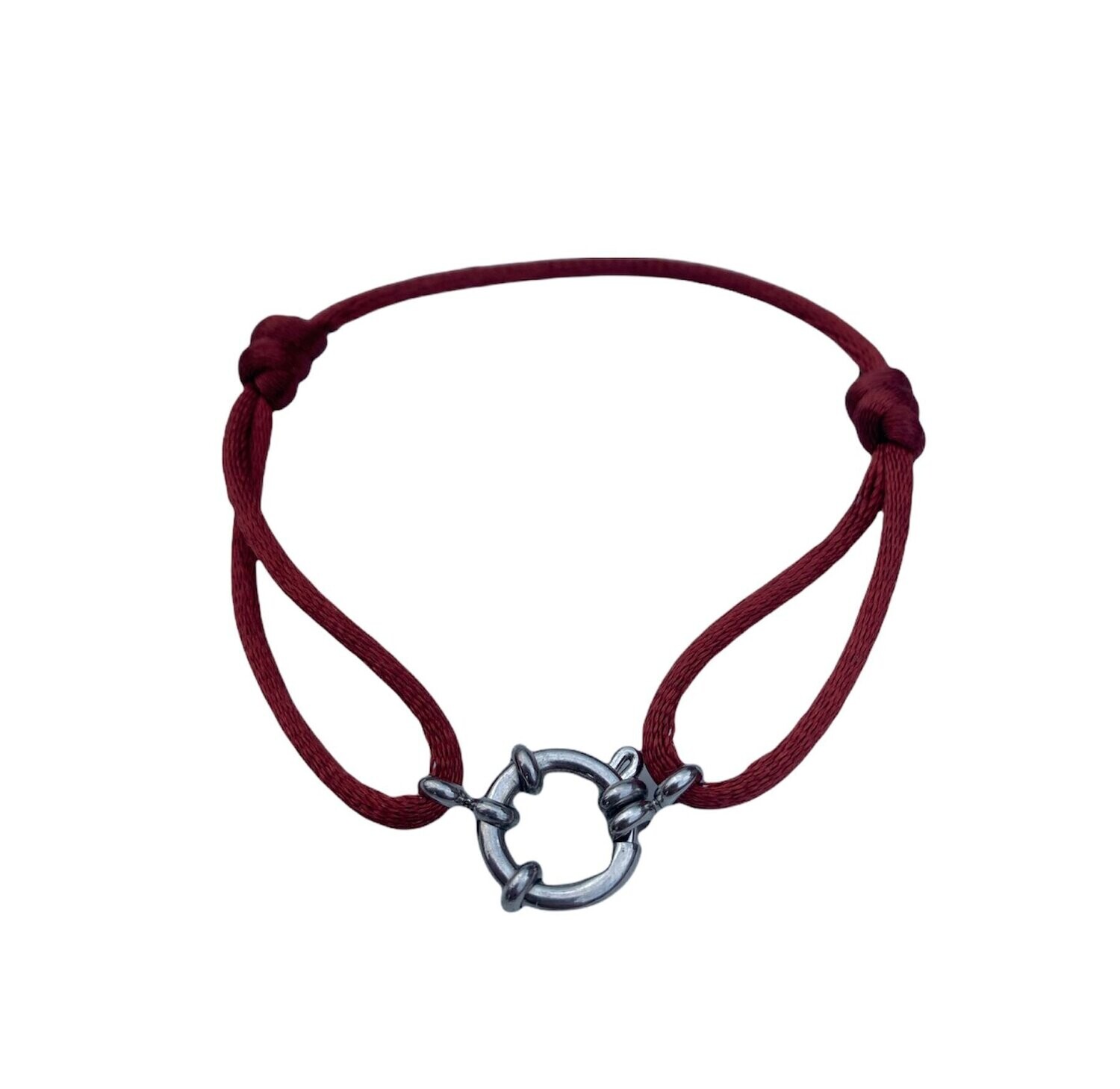 Lock satin bracelet