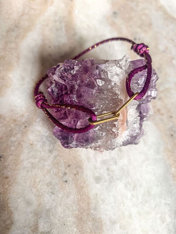 Chain satin bracelet