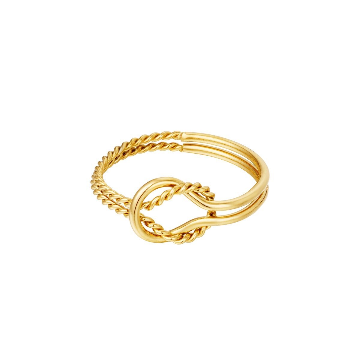 Knot me down ring gold