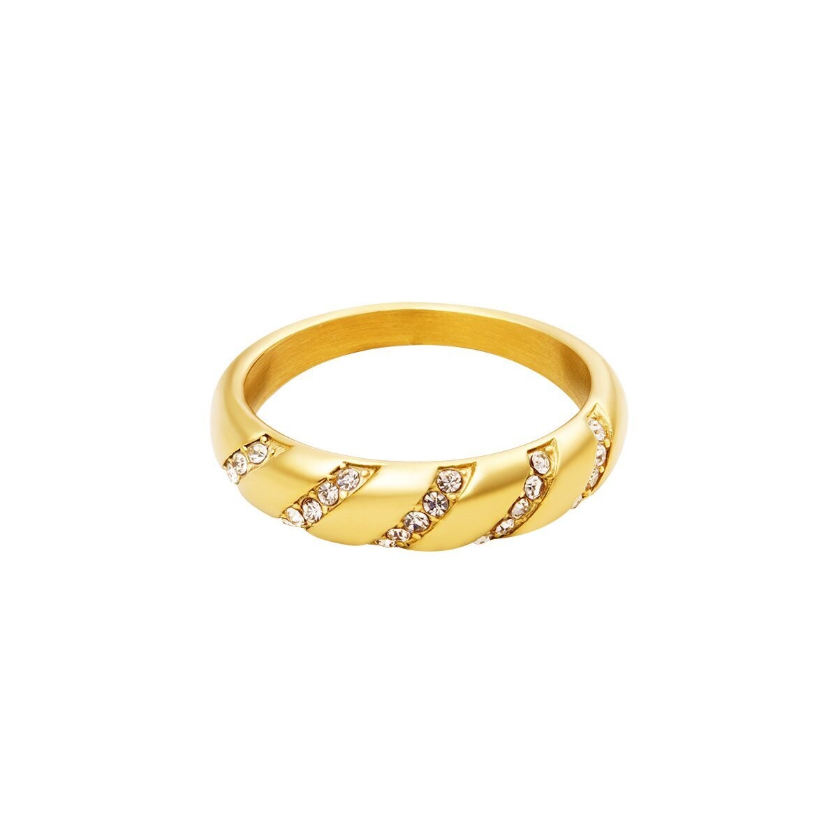 Zirkonia swirl ring