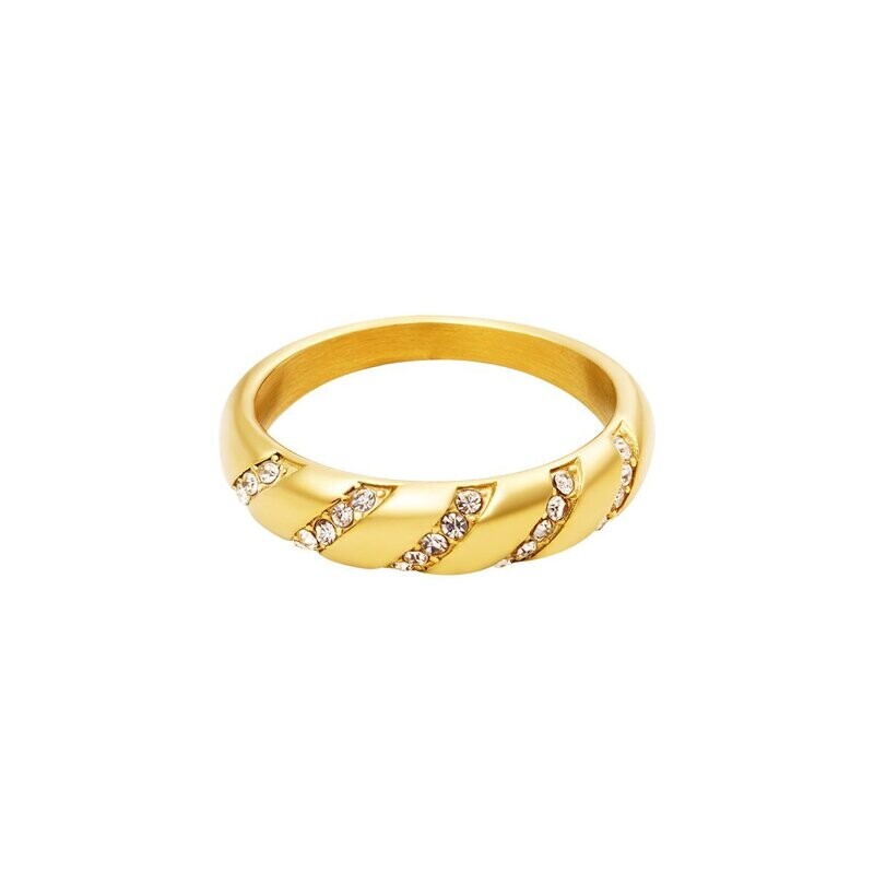 Zirkonia swirl ring