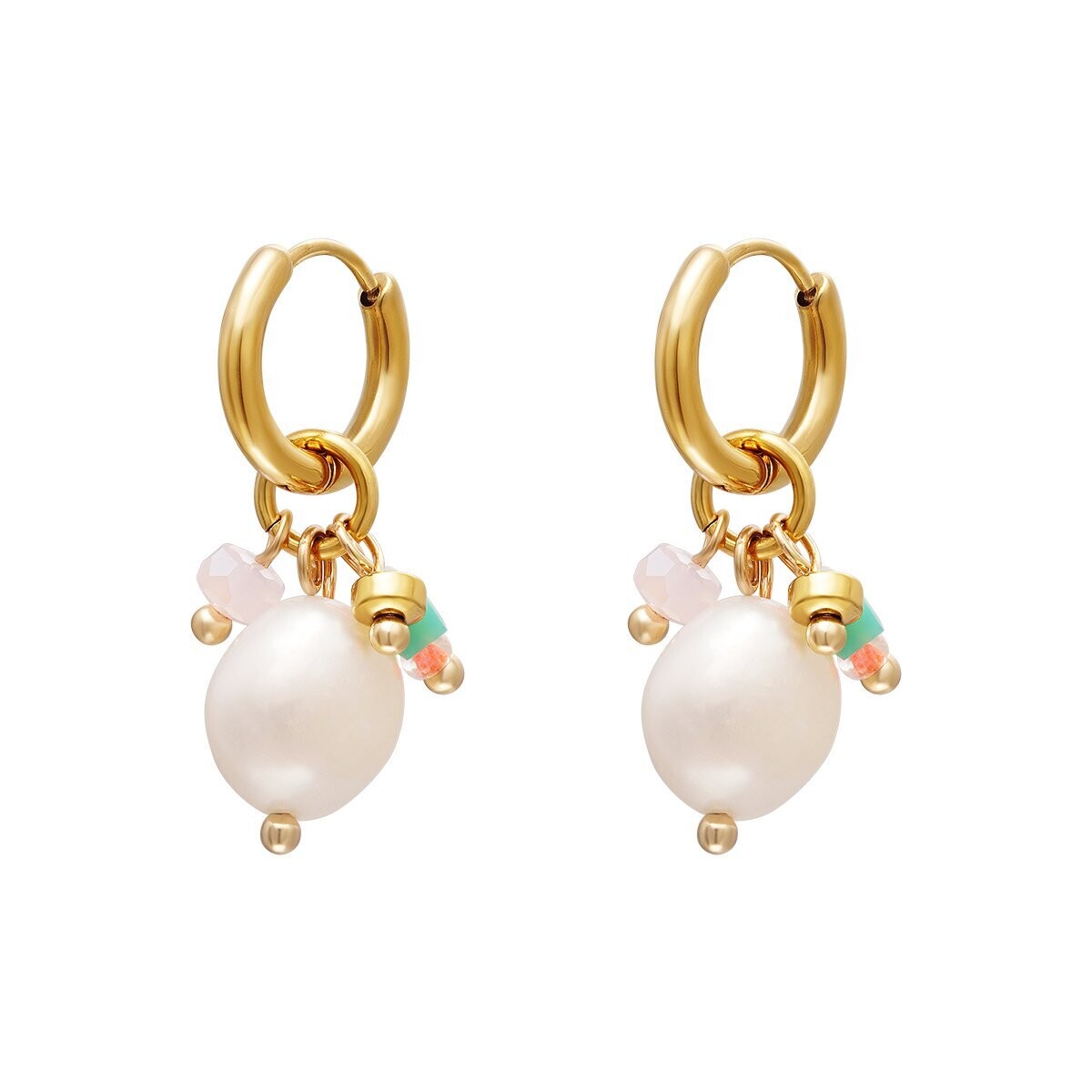 Bangle pearl earrings
