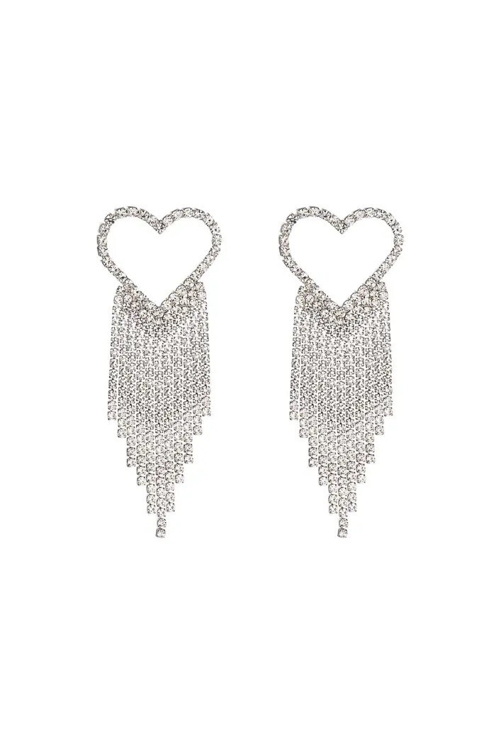 Diamond Heart Earrings