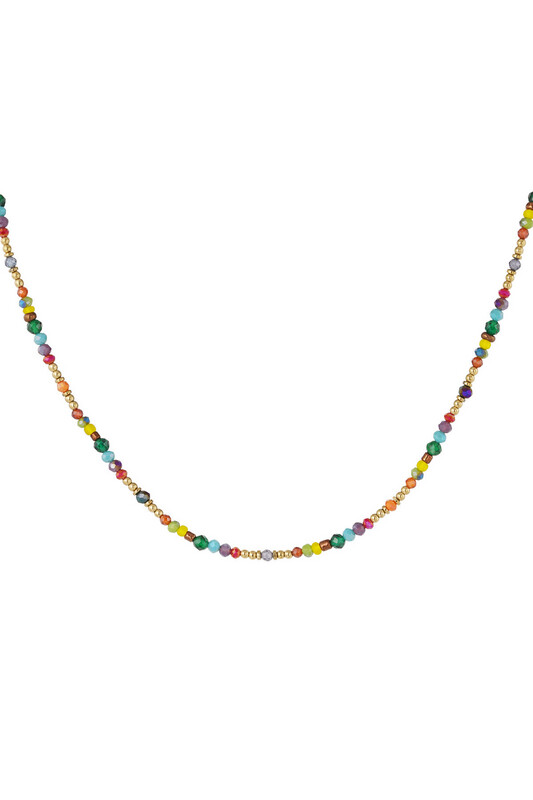 Multicolor beads necklace