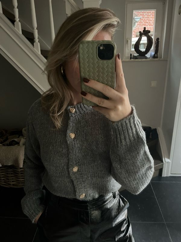 Grey and gold vest