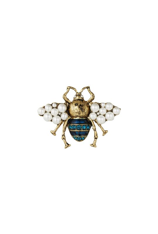 Pearl bee broche