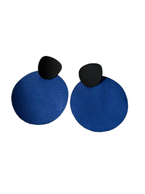 blue leather circles