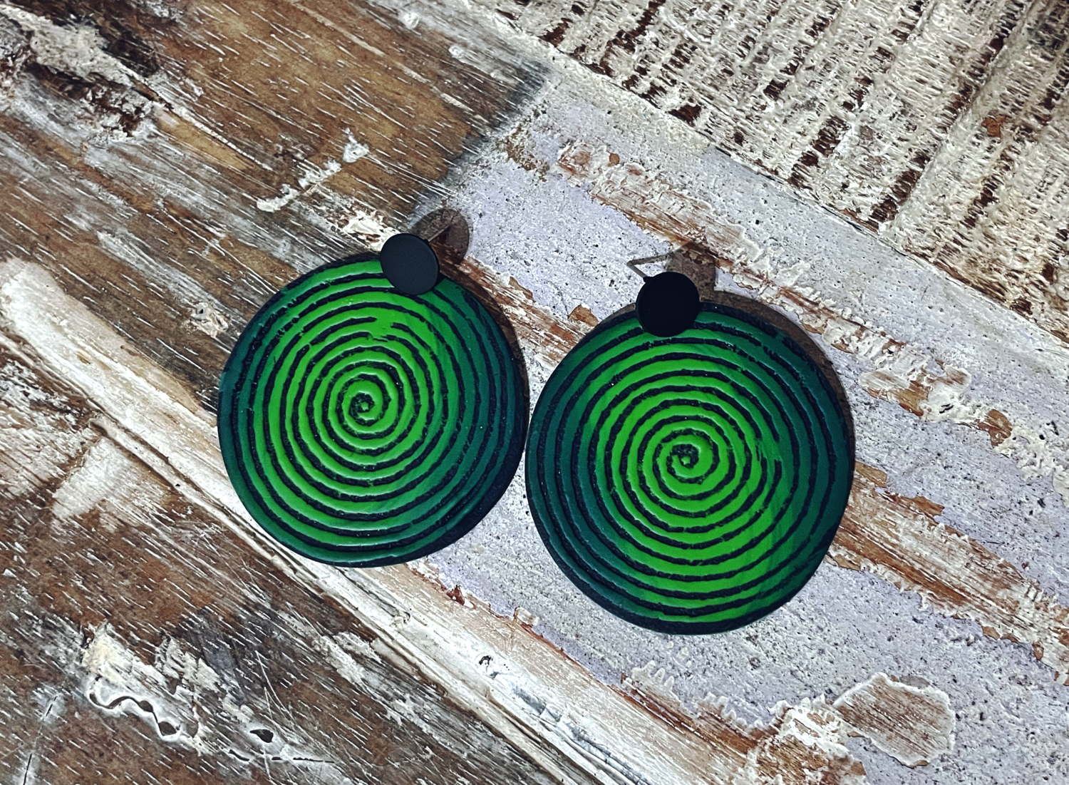 green spirals