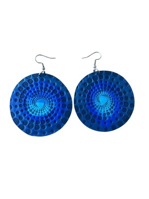 blue dot spirals