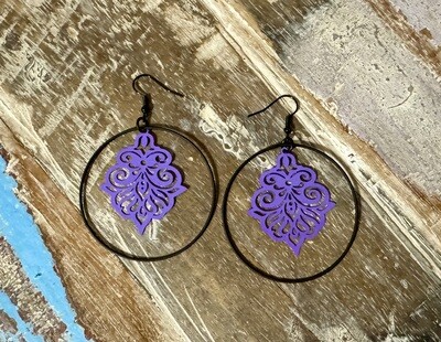 violet ornament rings