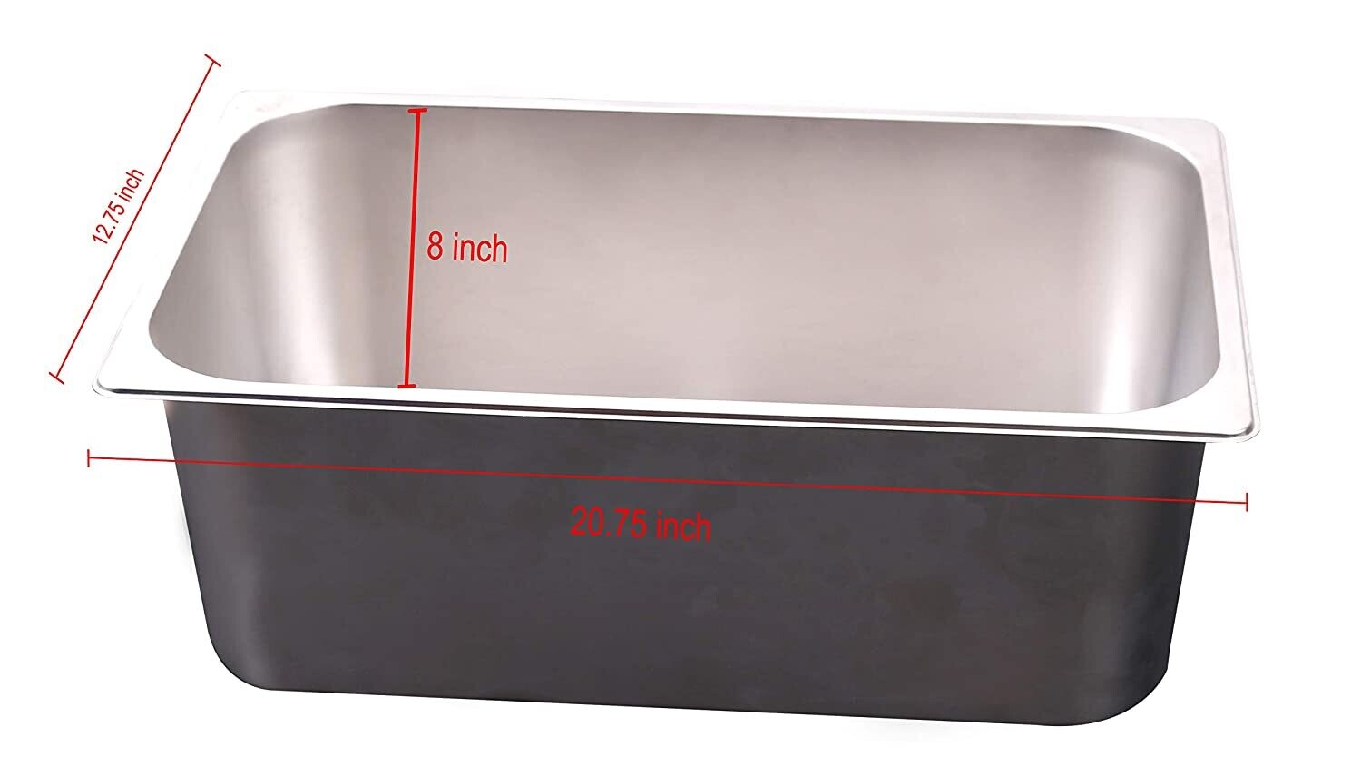 1/1 200 mm Depth(8&quot;), Gastronorm Pan (1/1 200 mm) Stainless Steel Gn Pan