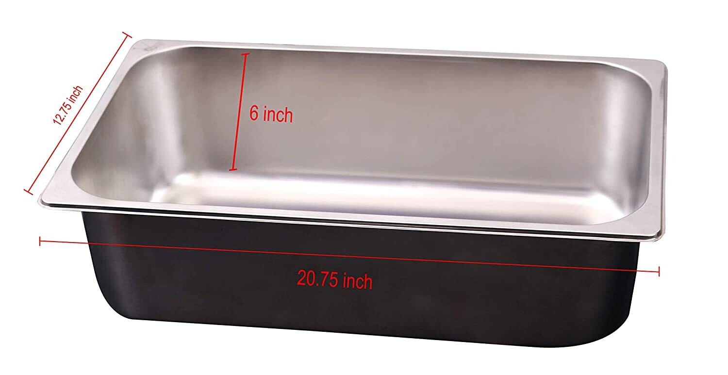 1/1 150 mm Depth(6&quot;), Gastronorm Pan (1/1 150 mm) Stainless Steel Gn Pan