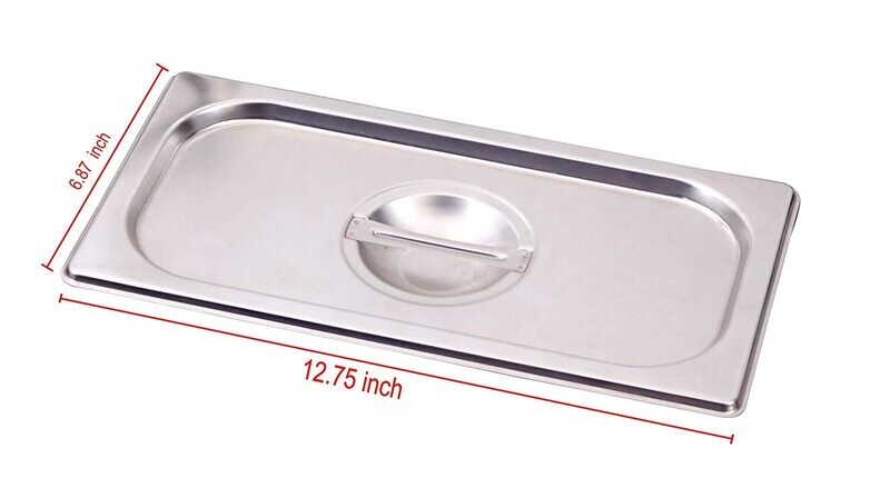 1/3 Gastronorm Pan Lid, GN Pan Lid Stainless Steel
