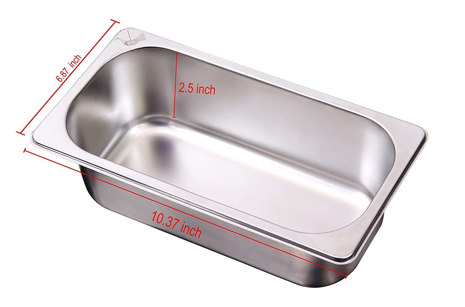 Gn Pan 1/4 65mm Depth(2.5&quot;), Gastronorm Pan, Stainless Steel