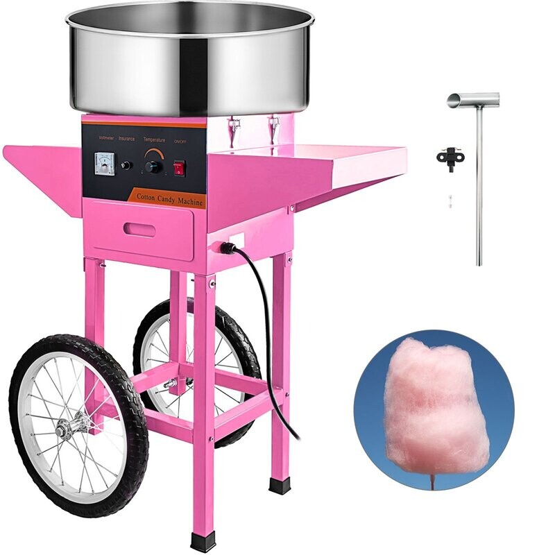 ANDREW JAMES 
COMMERCIAL COTTON 
CANDY MAKER WITH CART
