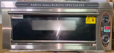 andrew James EOB5 ELECTRIC BAKING SPECIALIST 1 DECK 1 TRAY WITH STONE.