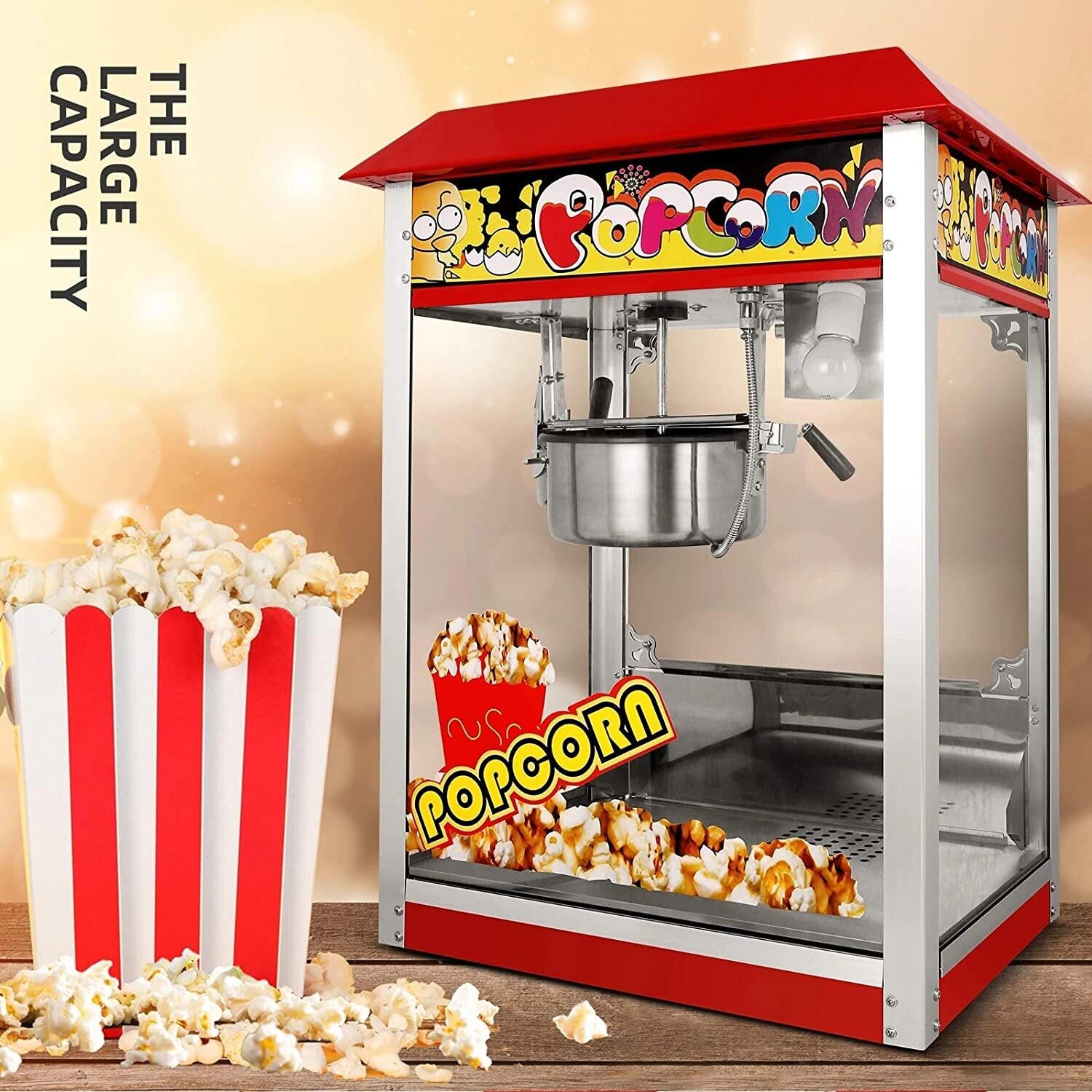 ANDREW JAMES ELECTRIC 
POPCORN MACHINE FOR 
SHOPS,MALLS,BIRTHDAY 
PARTIES ETC
