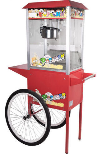 ANDREW JAMES ELECTRIC 
POPCORN MACHINE WITH 
CART ( FANCY ATTRACTIVE )