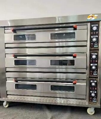 andrew James EO8 ELECTRIC BAKING SPECIALIST OVEN 3 DECK 9 TRAY