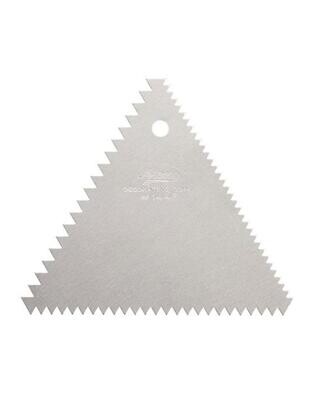 Cake Scraper Triangle Sawtooth Shape Smoother Fondant &amp; Cake Decorating-NOOR COMPANY HEAVY