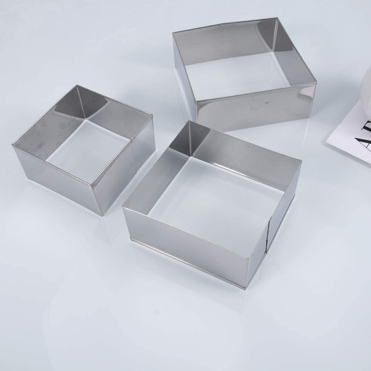 CAKE CUTTING RING SQUARE SET OF 3
