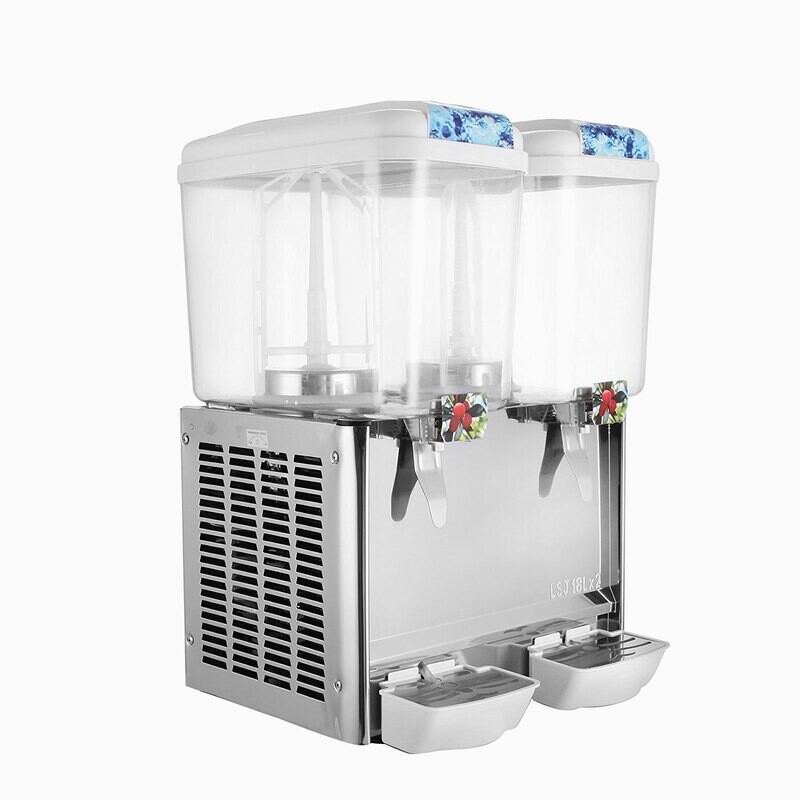 Andrew James Double Juice Dispenser With Cooling 18+18 Liters