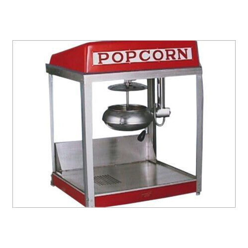 MANJEET GAS POPCORN MAKER 
(OPERATES WITH GAS &amp; 
BATTERY 12APR) STAINLESS STEEL
