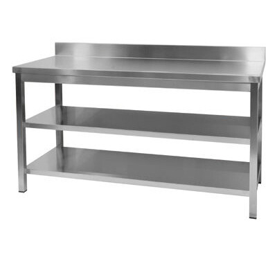 SS WORKING TABLE THREE SELF UNDERSHELF 1 WORKIN SHELF 1 (42&quot; LEGHT * 24&quot; BREATH * 34&quot;HEIGHT IN INCH)