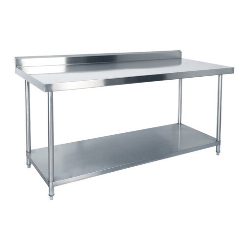 SS WORKING TABLE TWO SELF UNDERSHELF 1 WORKIN SHELF 1 (66&quot; LEGHT * 24&quot; BREATH * 34&quot;HEIGHT IN INCH)