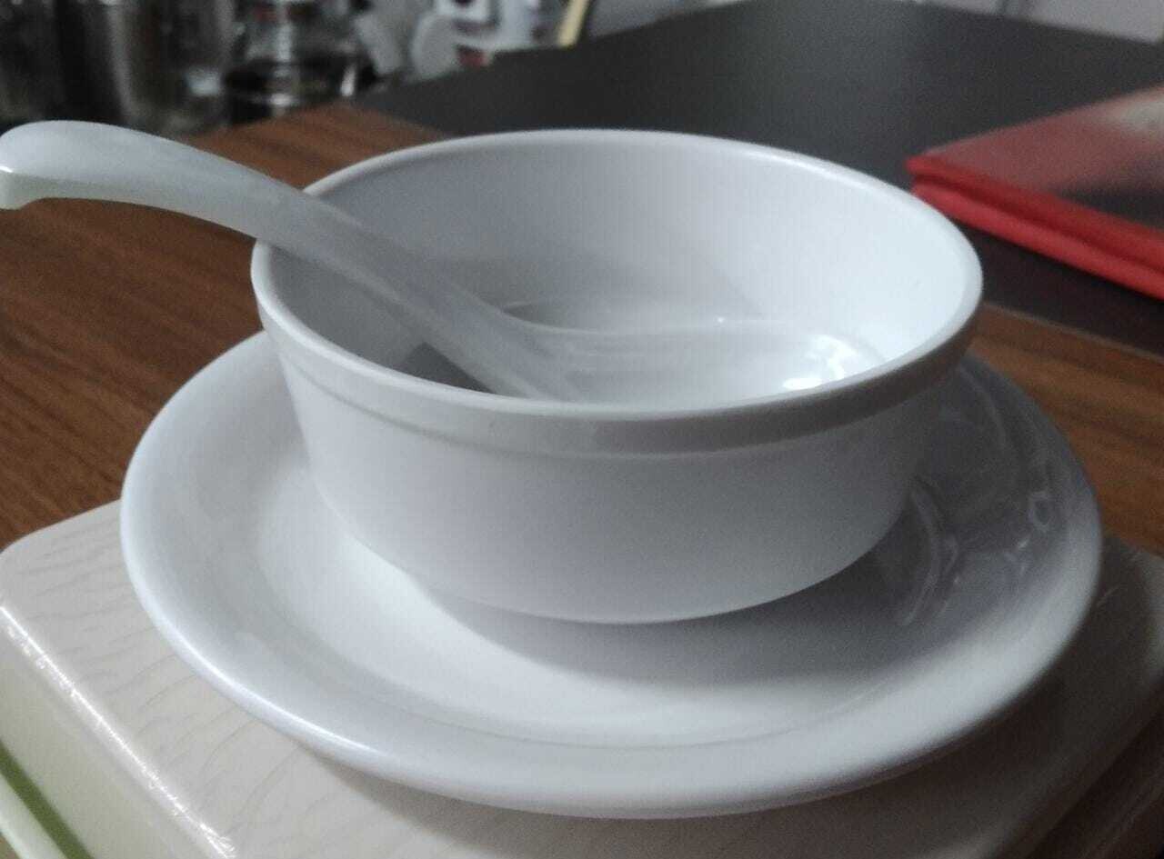 WHITE MALAMINE SOUP SET