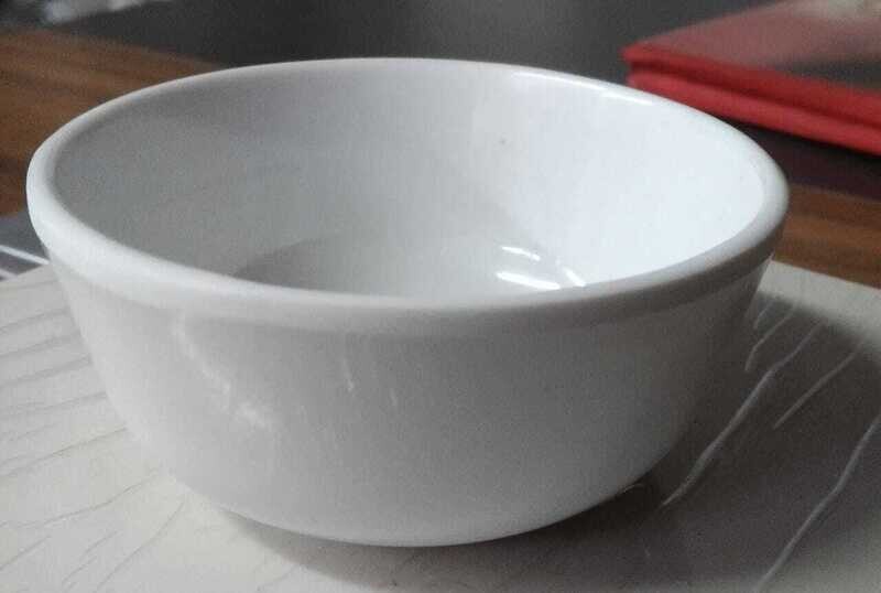 WHITE MALAMINE MANGO WATI BOWL