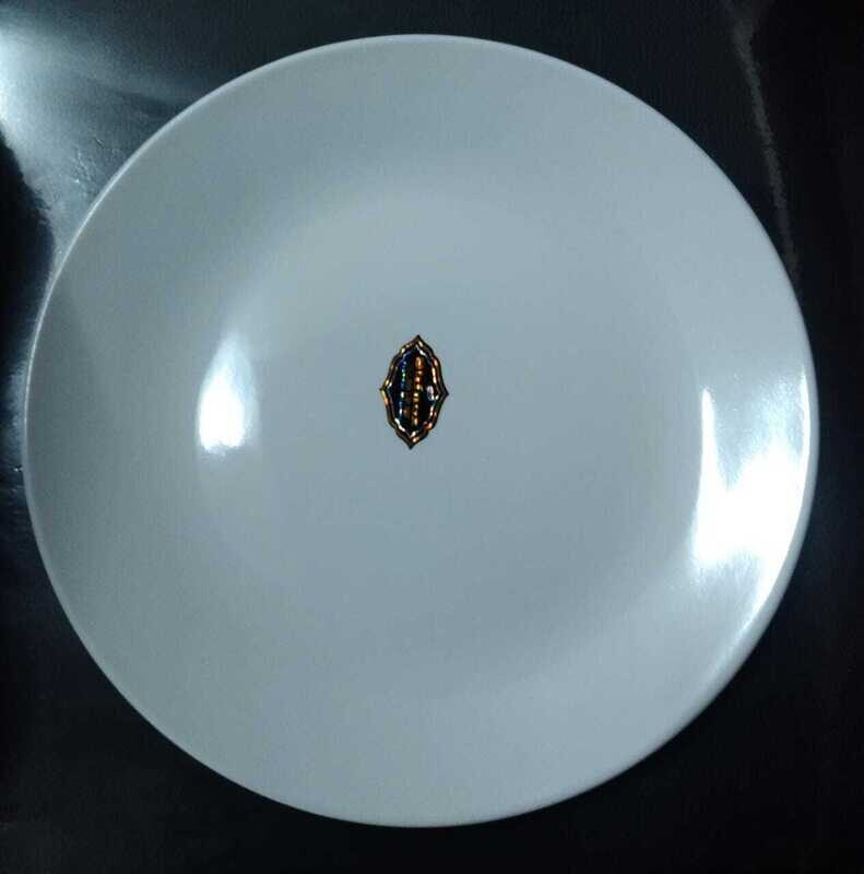 WHITE MALAMINE FULLY PLAINE QUARTER PLATE
