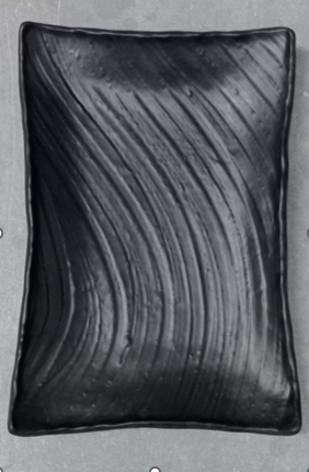 SMALL WOODEN TYPE PLATER BLACK (859)
