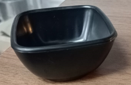 SQUARE HEAVY DEEP SOUSE BOWL BLACK