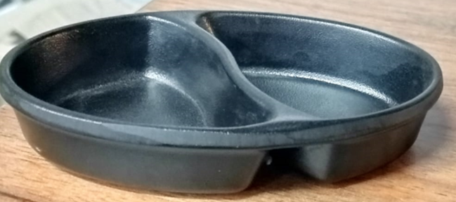 2 IN 1 HEAVY DEEP SOUSE BOWL BLACK