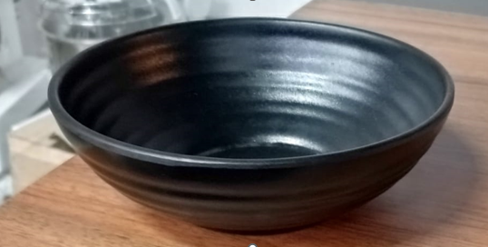 SPIRAL BOWL 6 INCH BLACK