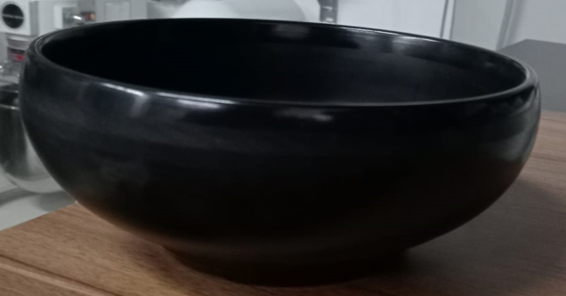 BIG ROUND  PORSHAN  BOWL BLACK (635)
