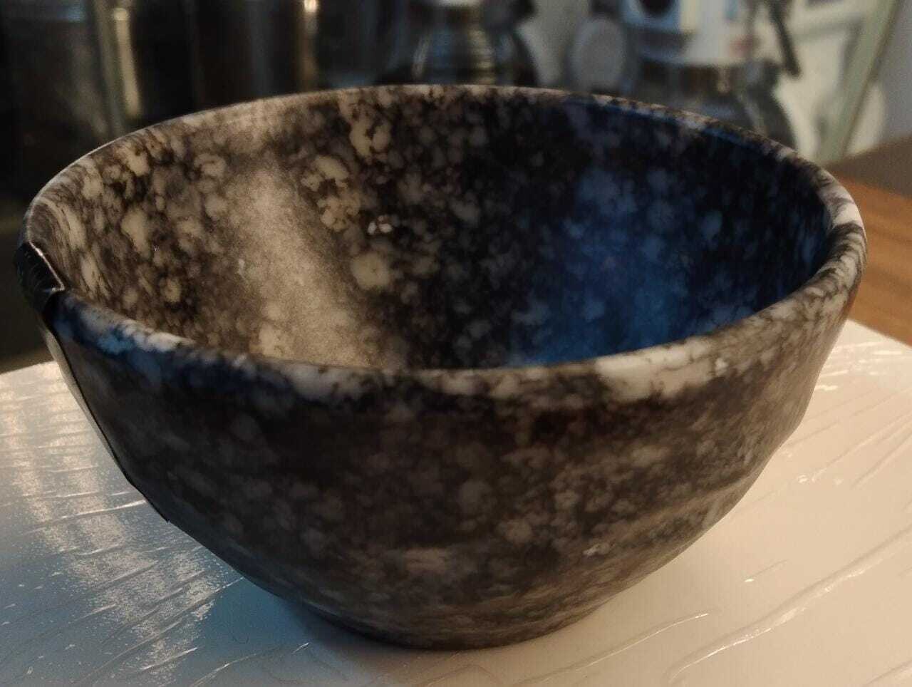 BLACK MARBLE ROCK BOWL
